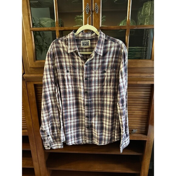 Men's CONVERSE One Star Long Sleeve Shirt Size L - Picture 1 of 3